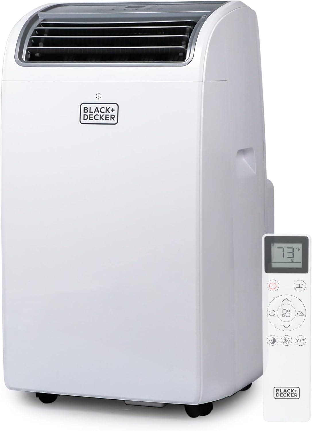 BLACK+DECKER Smart Portable Air Conditioner, 14,000 BTU for Rooms up to 700 Sq. Ft., Smart Portable AC with Follow Me Remote and Window Kit, BPACT14WT, White