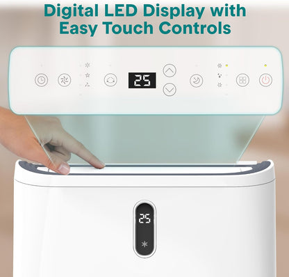 SereneLife Portable Air Conditioner 12000 BTU With WIFI | 3-in-1 Cooling, Fan and Dehumidifier | 24-H Timer Up to 550 Sq Ft Coverage | AC Unit for Bedroom, Home & Office, Includes Window Kit & Remote